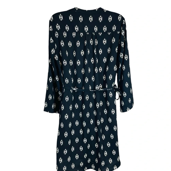 41 Hawthorn shirt dress roll tab sleeves women’s medium black career casual - Picture 2 of 7